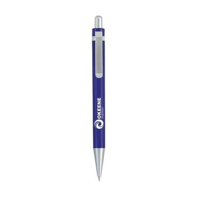 Stylo à encre bleu avec corps translucide Zigno