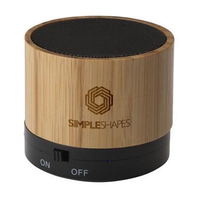 Enceinte Bluetooth ABS avec boîtier en bambou Dong