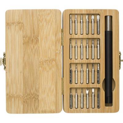 Boîte à outils avec étui en bambou robuste Cobak