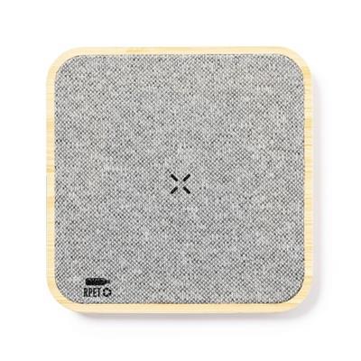 Chargeur sans fil rectangulaire en bambou Didoux