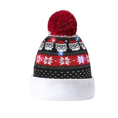 Chapeau de Noël adulte avec lumière LED Mabou