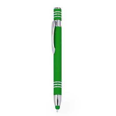 Stylo-bille bouton-poussoir et stylet en alu Tiera