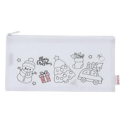 Trousse avec motif Noël en RPET non tissé Uzzy