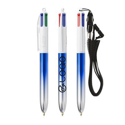 Stylo BIC 4 Couleurs bicolor avec Lanyard Mappon