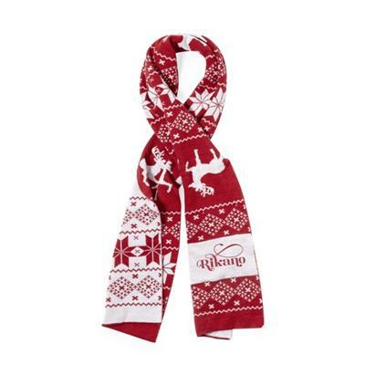 Écharpe doux et léger avec motifs de Noël Fouls