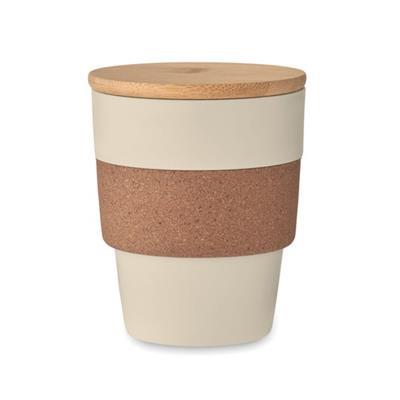 Gobelet simple paroi en PP et liège 300ml Soyde