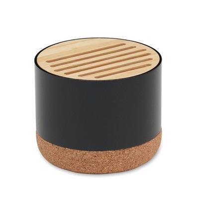 Haut-parleur sans fil 5.3 en liège et alu Bass
