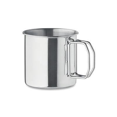 Mug en acier inox 330 ml avec poignée pliable Guns
