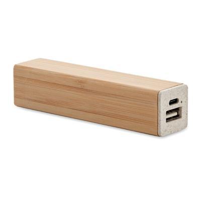 Powerbank 2600 mAh avec boîtier en bambou Rams