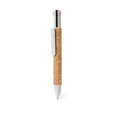 Stylo à bille 4 couleurs avec bouton-poussoir Ayza