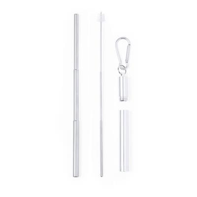 Paille réutilisable et extensible en acier Damoon