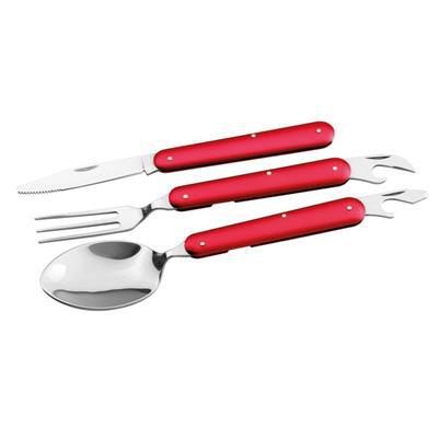 Ensemble de 3 couverts en acier inoxydable Leira