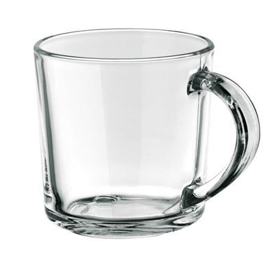 Mug en verre avec smiley sur le fond 230 ml Clarty