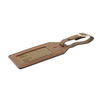 Étiquette pour bagage en simili cuir robuste Loko