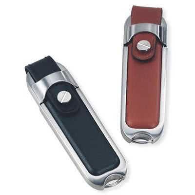 Clé USB en cuir avec boucle Atlanta