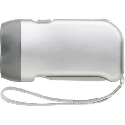 Lampe de poche à dynamo en plastique Roven