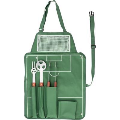 Tablier barbecue en polyester avec outil Tinah