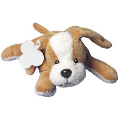 Chien en peluche en polyester au toucher doux Fani