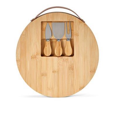 Planche en bambou 4 pièces design arrondi Round