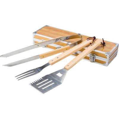 Set barbecue dans une malette en métal Maeli
