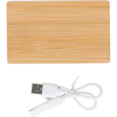 Chargeur téléphone en bambou de 4 000mAh Rudys