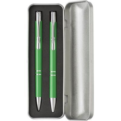 Parure de stylo bille et porte-mine en alu Zayan