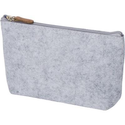 Trousse de toilette élégant en feutre rPET Lucky