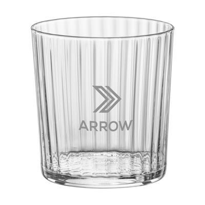 Verre à eau en verre avec design strié 355ml Stone