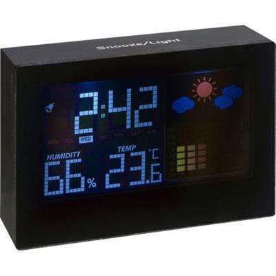 Station météo rétro-éclairée en plastique Alma