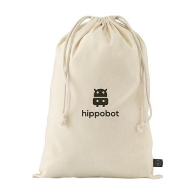 Sac cadeau en coton recyclé avec cordons Sekel