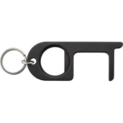 Ouvre-porte en aluminium avec décapsuleur Naja