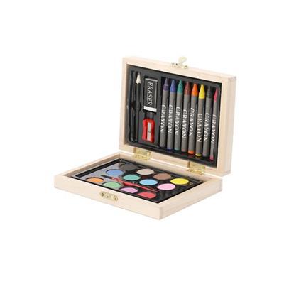 Set coloriage 24 pièces dans un coffret en bois Go