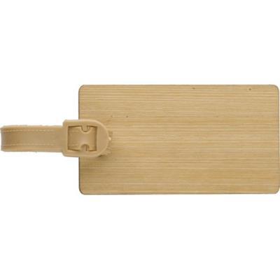 Porte-étiquette de valise en bambou Statone