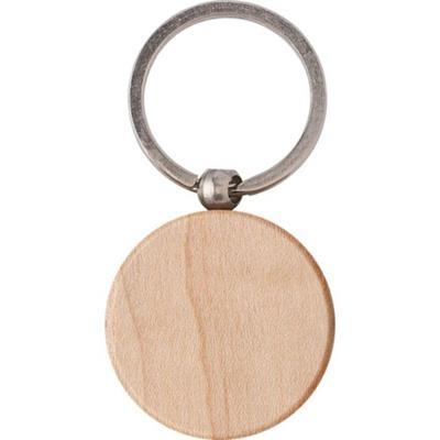 Porte-clés en bois de Couleurs brun Mars