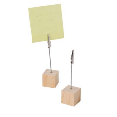 Porte-clips en bois et acier Marta