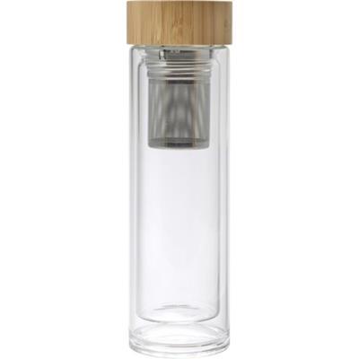 Bouteille isotherme de 420 ml en verre Vizir