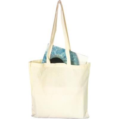 Sac shopping en coton  anses longues Baggy