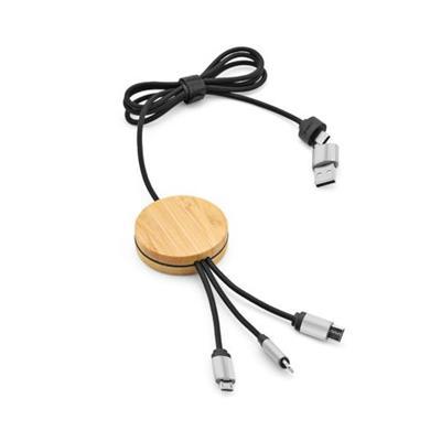 Câble de charge en RPET 3 en 1 Caribou