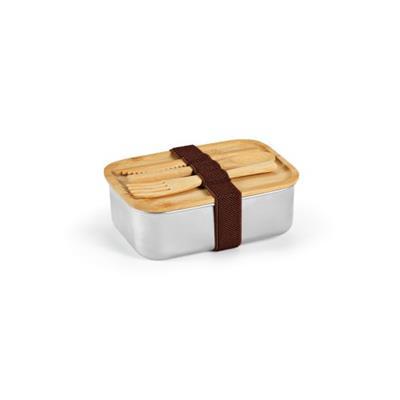 Lunch Box 740ml en bambou avec ranger couvert Koun