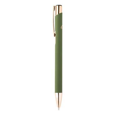 Stylo à bille en alu recyclé et caoutchouc Batilos