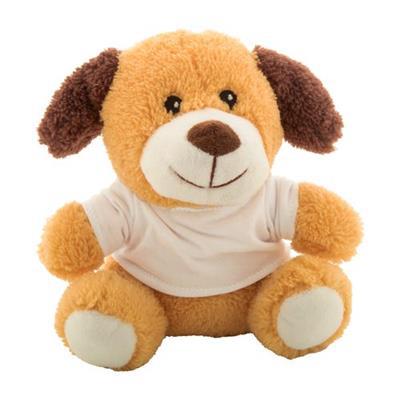 Peluche RPET chien avec T-shirt imprimable Bingo