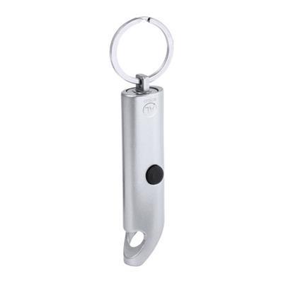 Porte-clés en aluminium avec décapsuleur Pettora