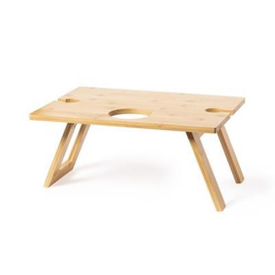 Table de vin pliable en bambou Zarboc