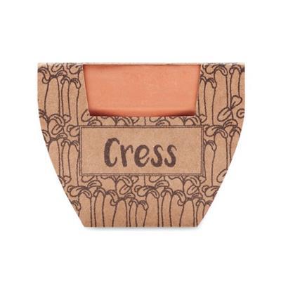 Petit pot en terre avec graines de cresson Sorin