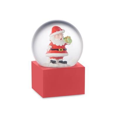 Petite boule à neige en verre et polyrésine Santa