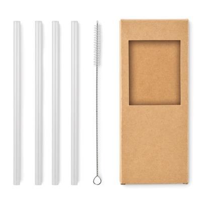 4 pailles verre borosilicaté réutilisables Glasgow
