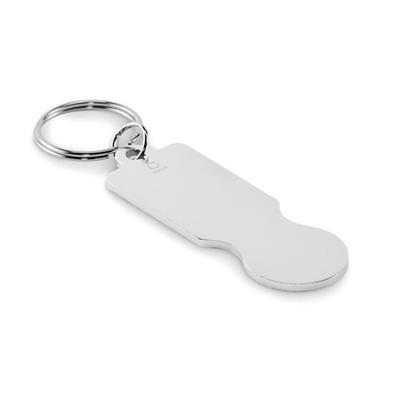 Porte-clés en aluminium avec jeton Raya