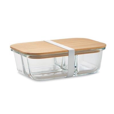 Lunchbox 800 ml en verre et bambou Toundra
