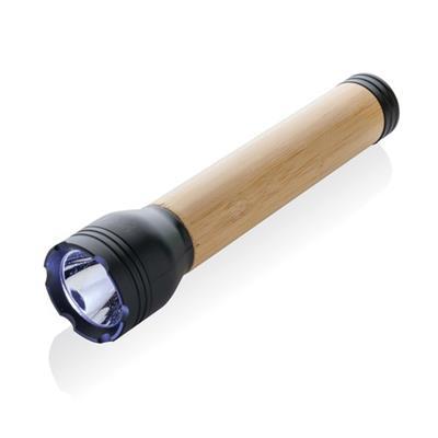 Lampe avec puissance de 5W en ABS et bambou Revo