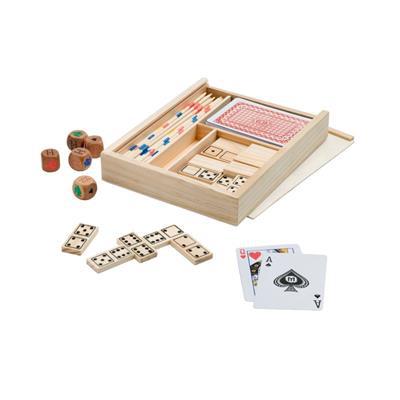 Set de jeux familiale 4 en 1 en bois Playpool